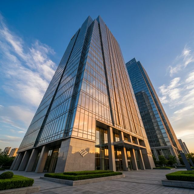 Modern institutional office building